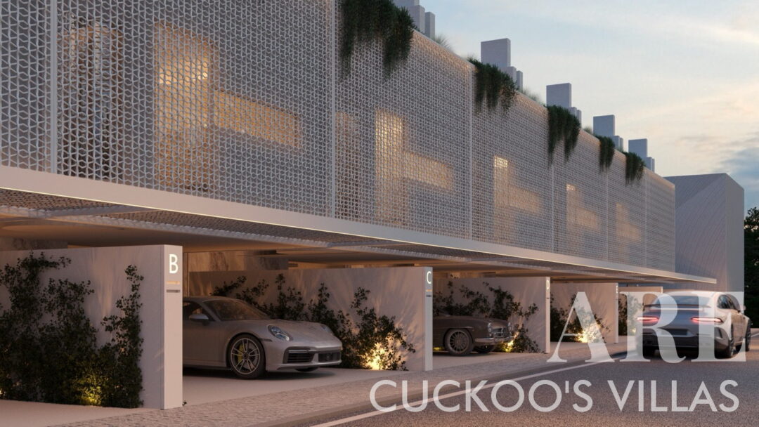 Chaque maison de ville à Cuckoo's Villas comprend un abri privé avec espace pour deux voitures.