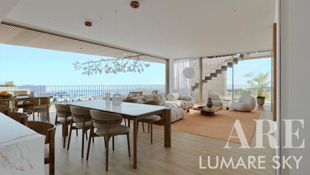 Vistas abertas das penthouses do Lumare Sky Residences